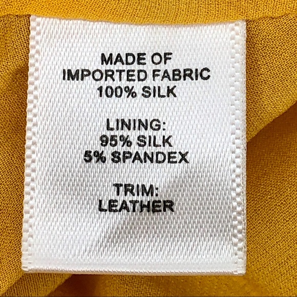 KAUFMANFRANCO Yellow Silk Tank Top with Chain Straps - Picture 15 of 15